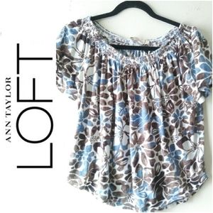ANN TAYLOR LOFT COTTON BLOUSE